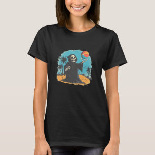 Beach and Coast Grim Reaper with Pool Ball Look T-Shirt