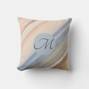 Beach and Dunes Monogramed Throw Pillow