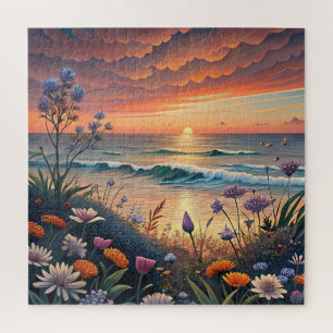 Beach and Floral Puzzle