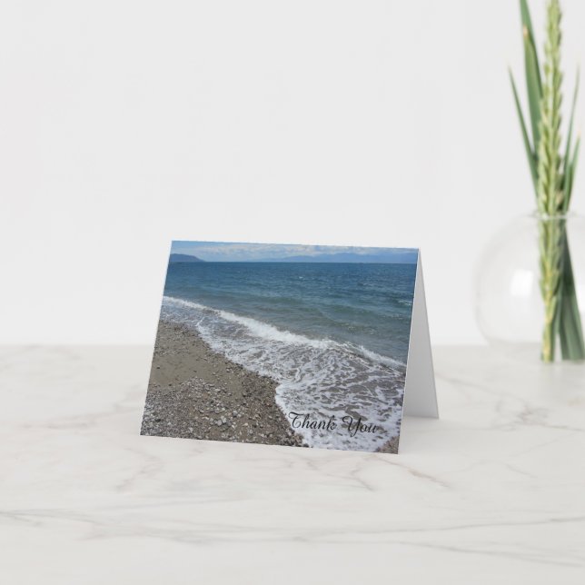 Beach and Ocean Thank You Card (Front)