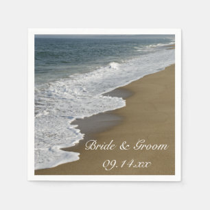 Beach and Ocean Wedding Napkin
