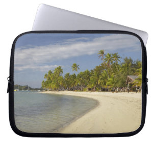 Beach and palm trees, Plantation Island Resort 2 Laptop Sleeve