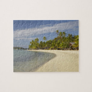 Beach and palm trees, Plantation Island Resort Jigsaw Puzzle