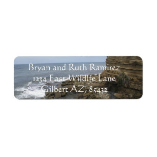 Beach and rocks in San Diego, California