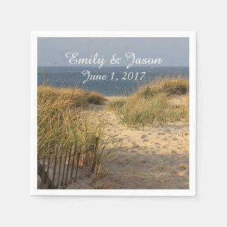 Beach and sand dunes napkin