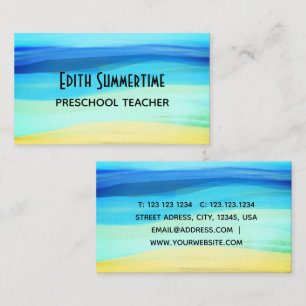 Beach and summer feelings business card