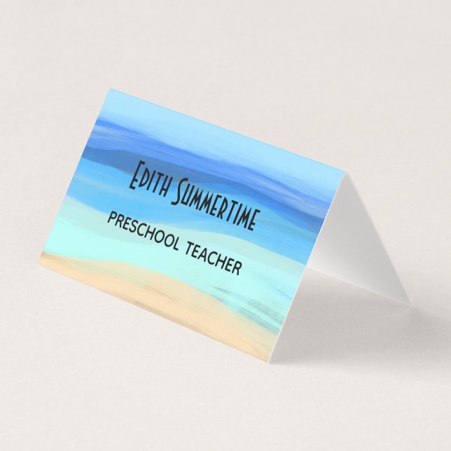 Beach and summer feelings business card (Front)