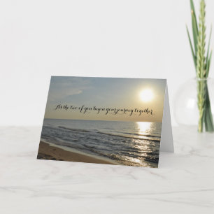 Beach and Sun Wedding Card