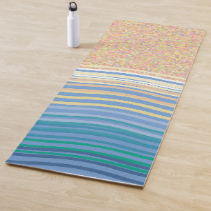 Beach and waves, sand and sea yoga mat