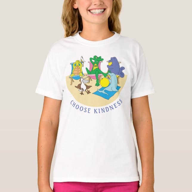 Beach Animals Youth T Shirt (Front)