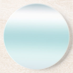 Beach Aqua Blue Ombre Coaster