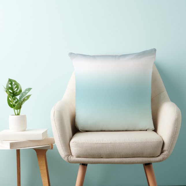 Beach Aqua Blue Ombre     Cushion (Chair)