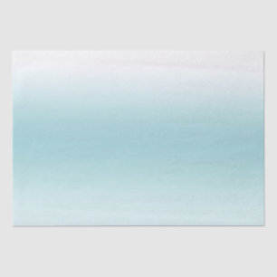 Beach Aqua Blue Ombre Tissue Paper