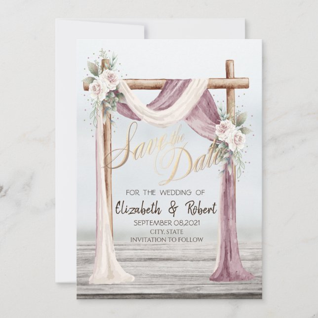 Beach Arbor Save The Date (Front)