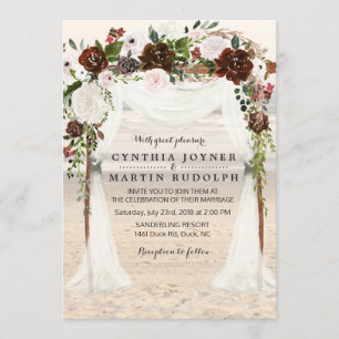 Beach Arbor Wedding Invitation