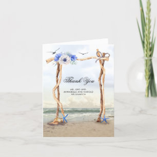Beach Arbor Wedding Thank You