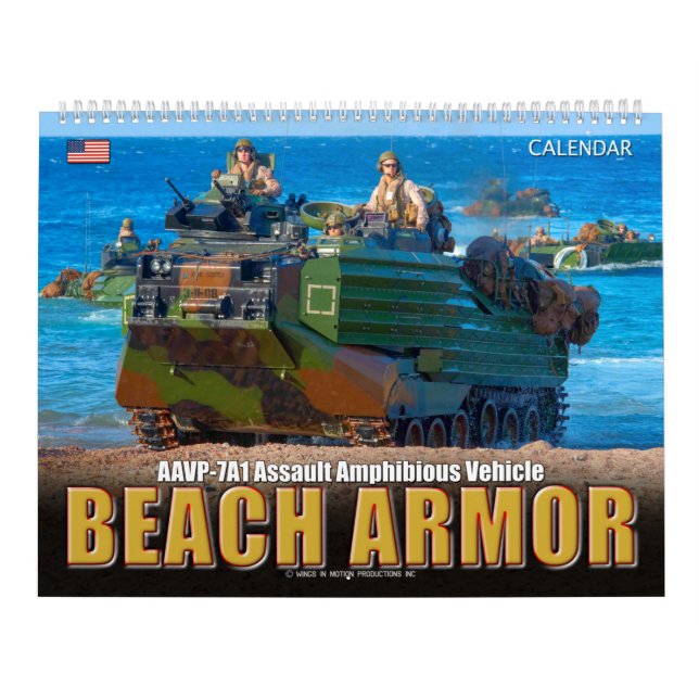 BEACH ARMOR - Assault Amphibious Vehicle Calendar (Cover)