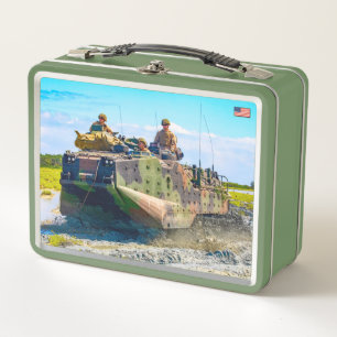 BEACH ARMOR - Assault Amphibious Vehicle Metal Lunch Box
