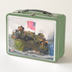 BEACH ARMOR - Assault Amphibious Vehicle Metal Lunch Box