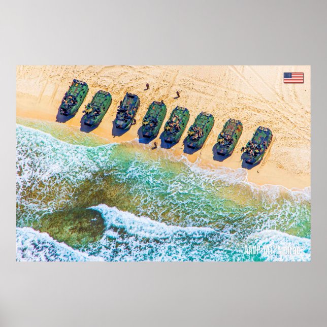 BEACH ARMOR - Assault Amphibious Vehicle Poster (Front)