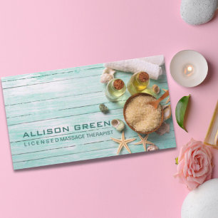 Beach Aromatherapy Massage therapist SPA Salon Business Card