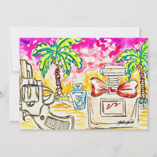 Beach Art Holiday Card