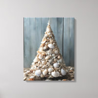 Beach Art Seashells Coastal Christmas Tree Decor