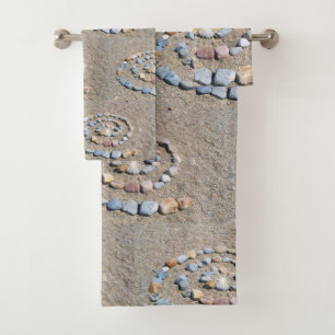 Beach Art Spiral Bath Towel Set