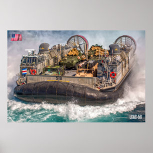 BEACH ASSAULT - LCAC-58 POSTER
