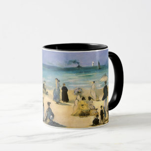 Beach at Boulogne by Edouard Manet, Vintage Art Mug