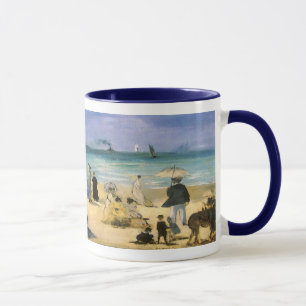 Beach at Boulogne by Edouard Manet, Vintage Art Mug