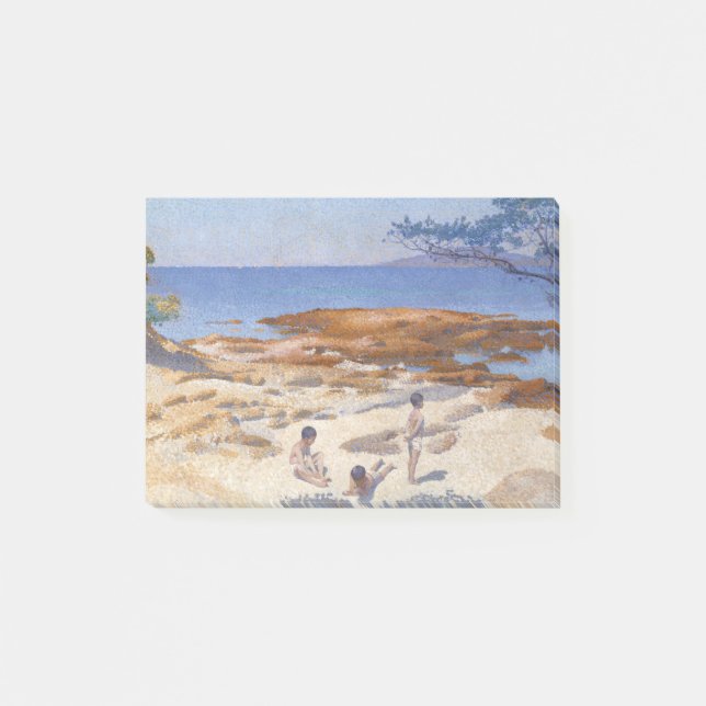 Beach at Cabasson France by Henri-Edmond Cross Post-it Notes (Front)