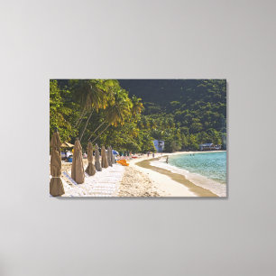 Beach at Cane Garden Bay, Island of Tortola Canvas Print