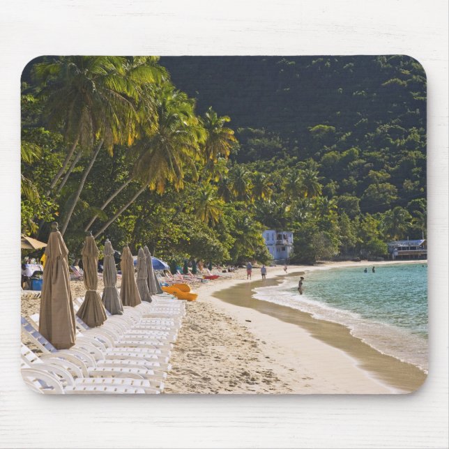 Beach at Cane Garden Bay, Island of Tortola Mouse Mat (Front)