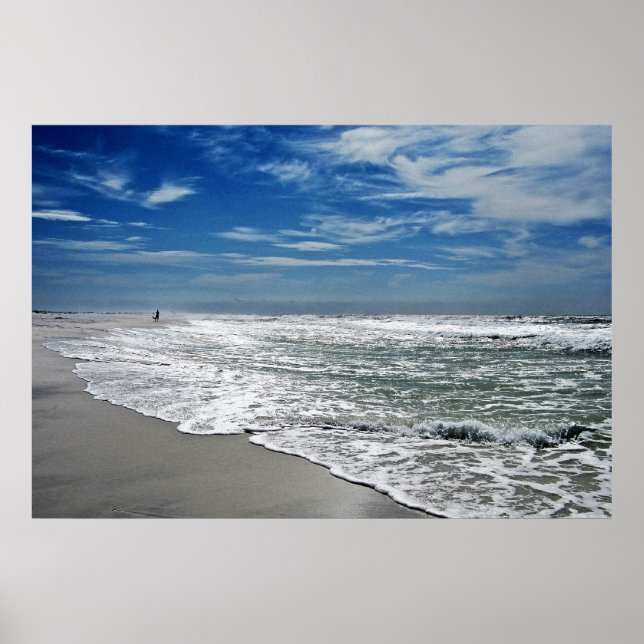 beach at dawn poster (Front)