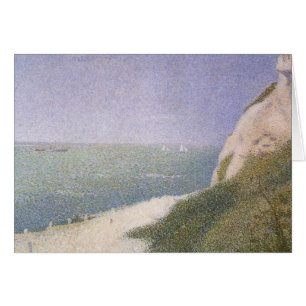 Beach at Honfleur by Georges Seurat, Vintage Art
