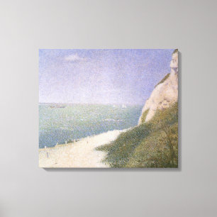 Beach at Honfleur by Georges Seurat, Vintage Art Canvas Print