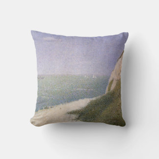 Beach at Honfleur by Georges Seurat, Vintage Art Cushion