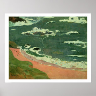 Beach at Le Pouldu, 1889 Poster