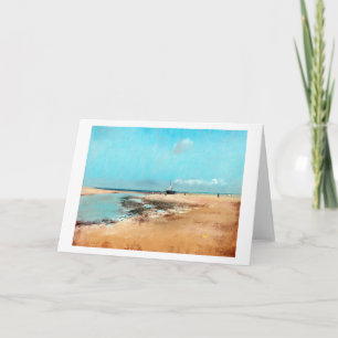 Beach at Low Tide(Mouth of the River), Edgar Degas Card
