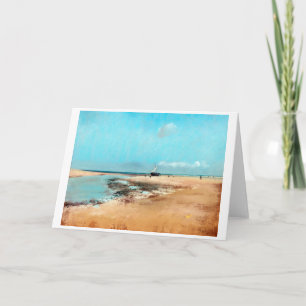 Beach at Low Tide(Mouth of the River), Edgar Degas Card