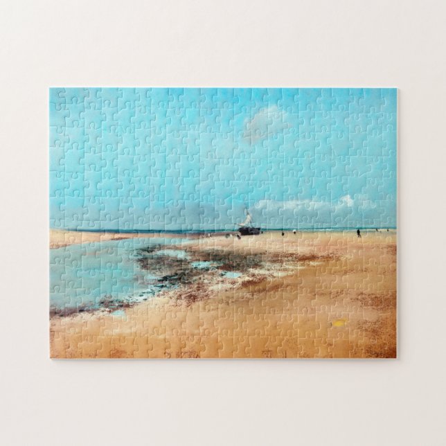 Beach at Low Tide(Mouth of the River), Edgar Degas Jigsaw Puzzle (Horizontal)