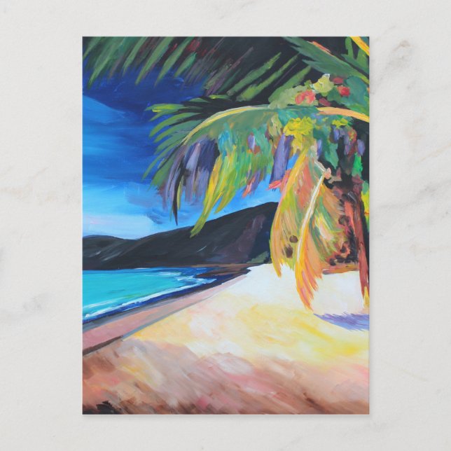 Beach at Magen's Bay St Thomas US Virgin Islands Postcard (Front)