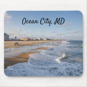 Beach at Ocean City, Maryland Mouse Mat
