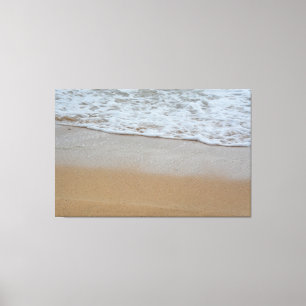 Beach at Poipu in Kauai, Hawaii photography Canvas Print