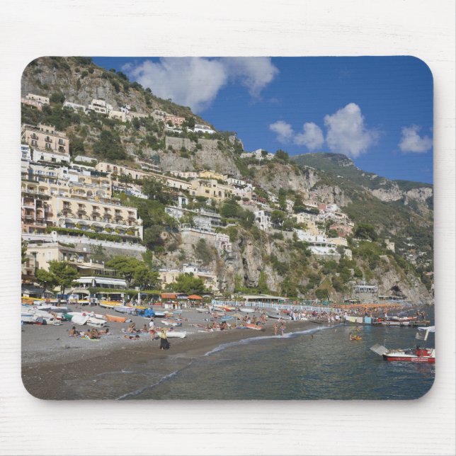 Beach at Positano, Campania, Italy Mouse Mat (Front)