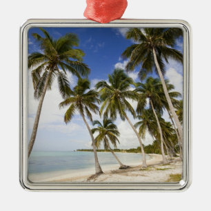 Beach at Punta Cana Metal Tree Decoration