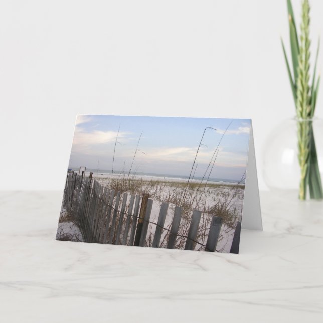 Beach at Sun Down Card (Front)