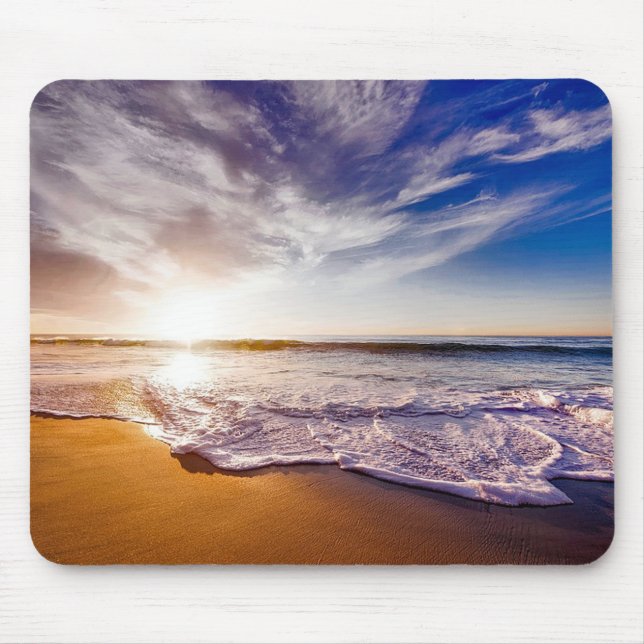 Beach at Sunset Mouse Mat (Front)