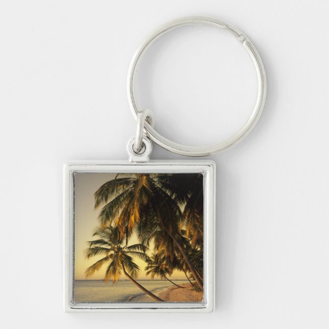 Beach at sunset, Trinidad Key Ring (Front)